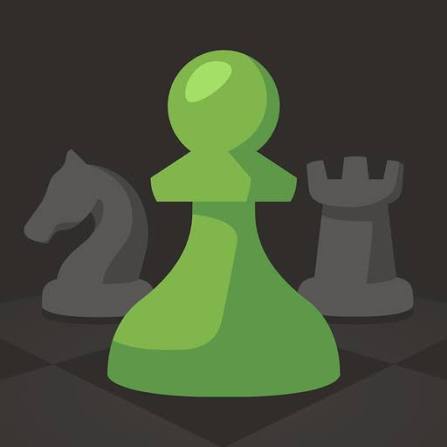 A chess knight on a chessboard
